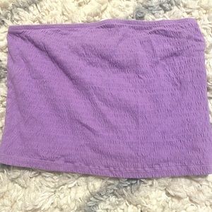 Women’s purple smocked tube top. American Eagle. Size medium.
